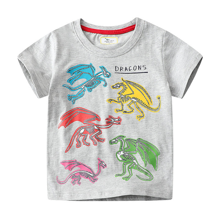 Boys T-shirt with vibrant dragon design Mune Fashion