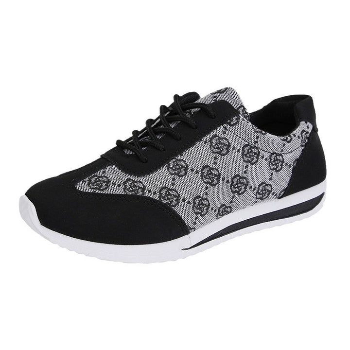 Ladies' lightweight jacquard casual sneakers with padded comfort insole Mune Fashion