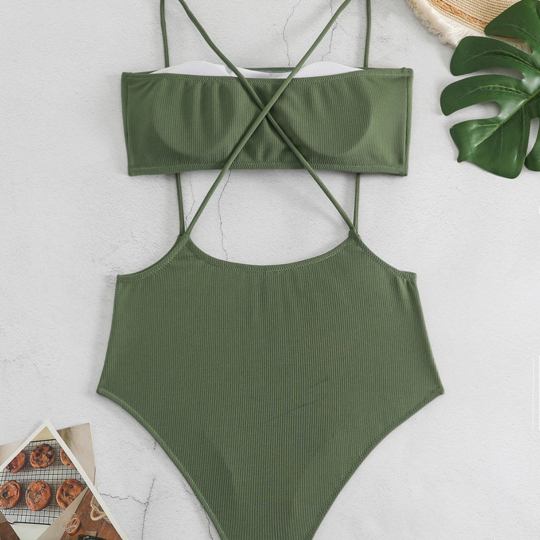 Womens Sporty High-Cut Bikini Mune Fashion