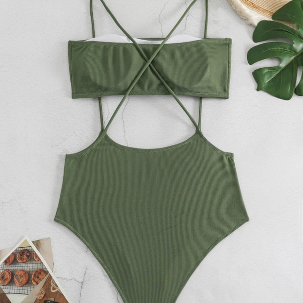 Womens Sporty High-Cut Bikini Mune Fashion