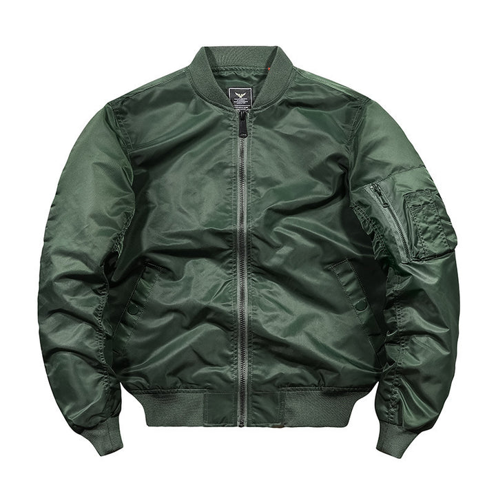 Men's bomber jacket in pilot style with water-repellent nylon shell and sleeve utility pocket Mune Fashion