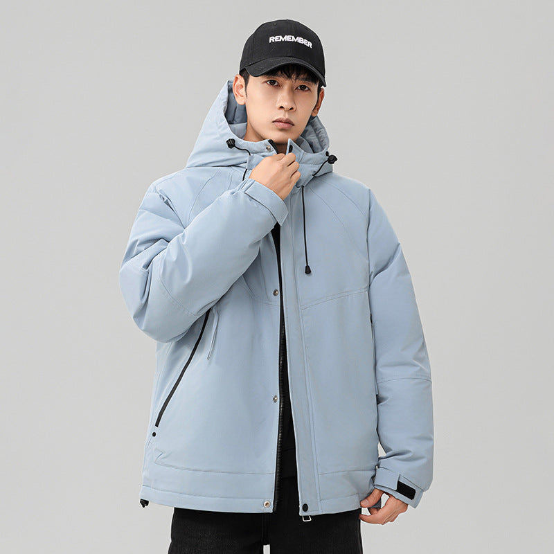 Men's Technical Winter Jacket with Adjustable Hood Collar Mune Fashion