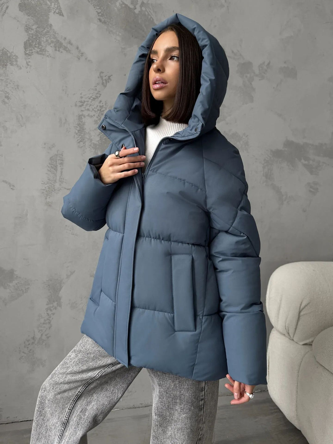 Women's Fashionable Oversized Down Jacket
