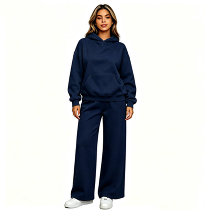 Women Casual Hoodie with Loose Pants Mune Fashion