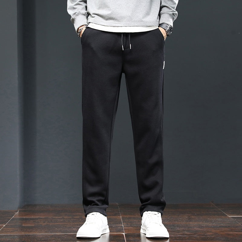 Men's Wide Cargo Pants with Thermal Lining, Drawstring Waist & Utility Pockets Mune Fashion