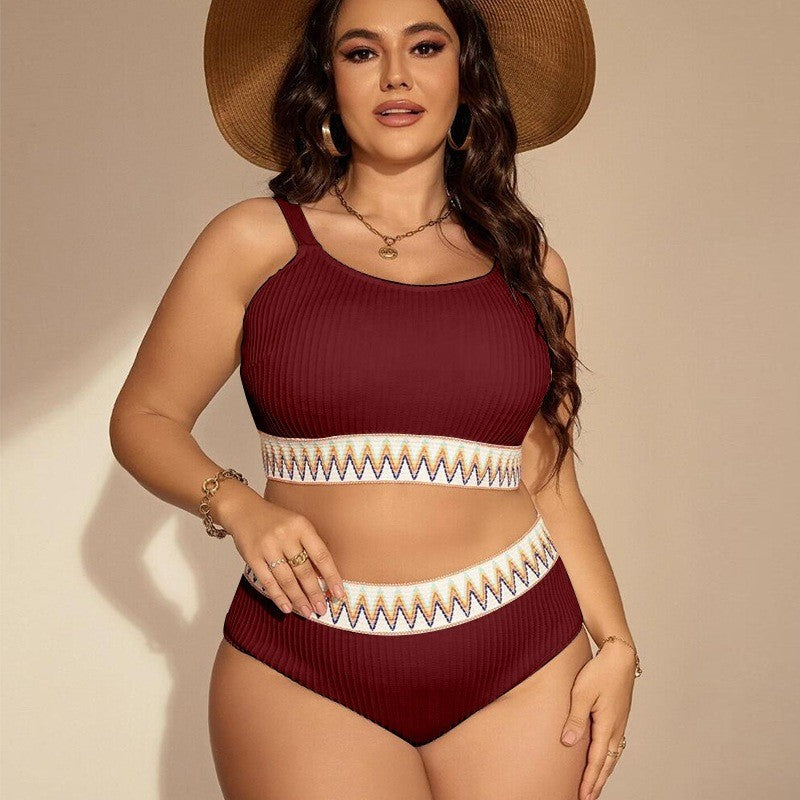 Women’s Sporty Bikini Set with High Waist and Elastic Band Mune Fashion