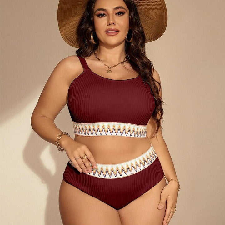 Women’s Sporty Bikini Set with High Waist and Elastic Band Mune Fashion