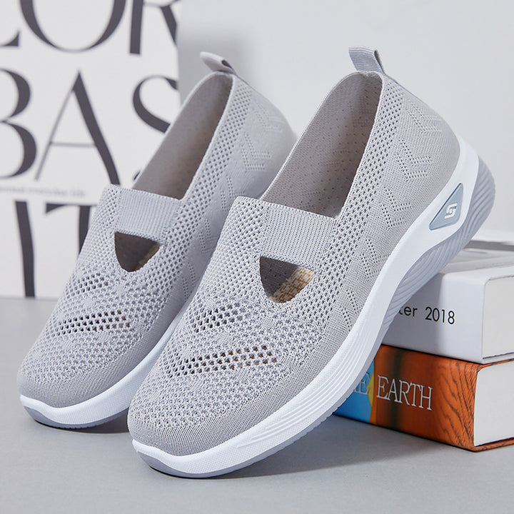 Ladies lightweight knitted slippers with orthopedic comfort sole Mune Fashion