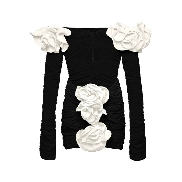 Women Elegant Ruffle Top with Floral Patterns Mune Fashion
