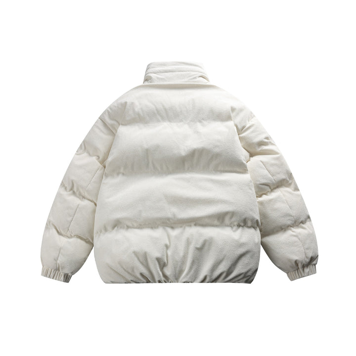 Unisex Boxy quilted short jacket with high funnel collar and teddy fleece look Mune Fashion