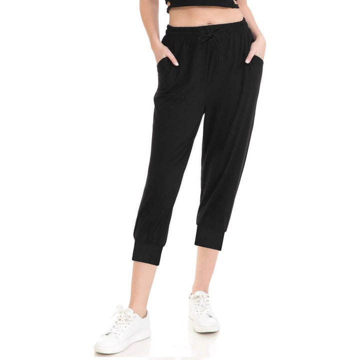 Women's Breathable Ankle Jogger Pants with Drawstring and Pockets Mune Fashion