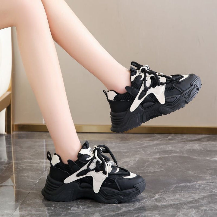 Women's Chunky Sneakers with breathable mesh upper and sturdy profile Mune Fashion