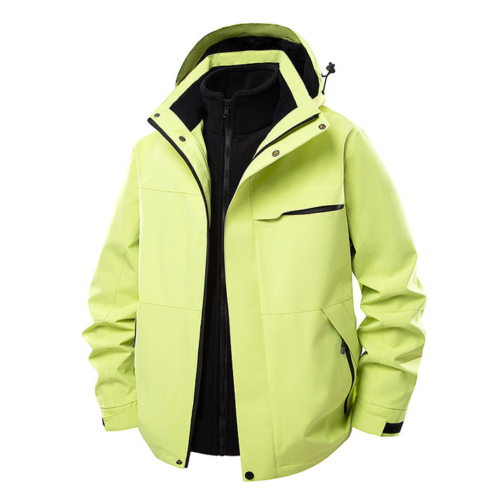 Men's Waterproof Outdoor Jacket with Adjustable Hood Mune Fashion