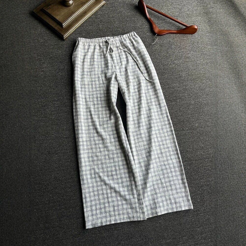 Men's Casual Checked Leisure Pants Mune Fashion