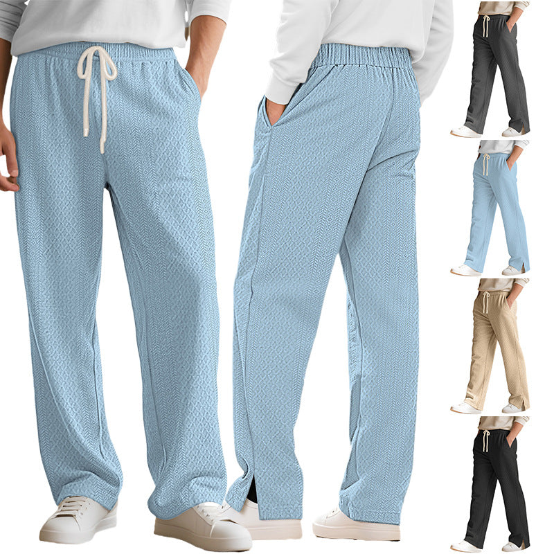 Ladies nan comfortable structured lounge pants with elastic drawstring and straight leg Mune Fashion