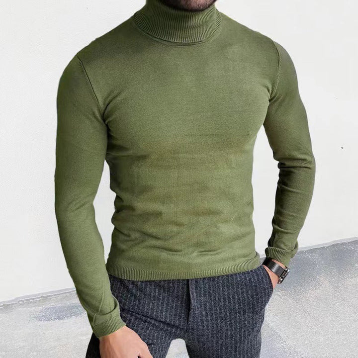 Men's Turtleneck Sweater Made Of High-Quality Cotton with A Pleasant Wearing Feel Mune