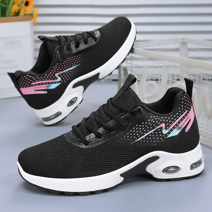 Women Sports Air Cushion Sneakers with Breathable Mesh Upper Mune Fashion