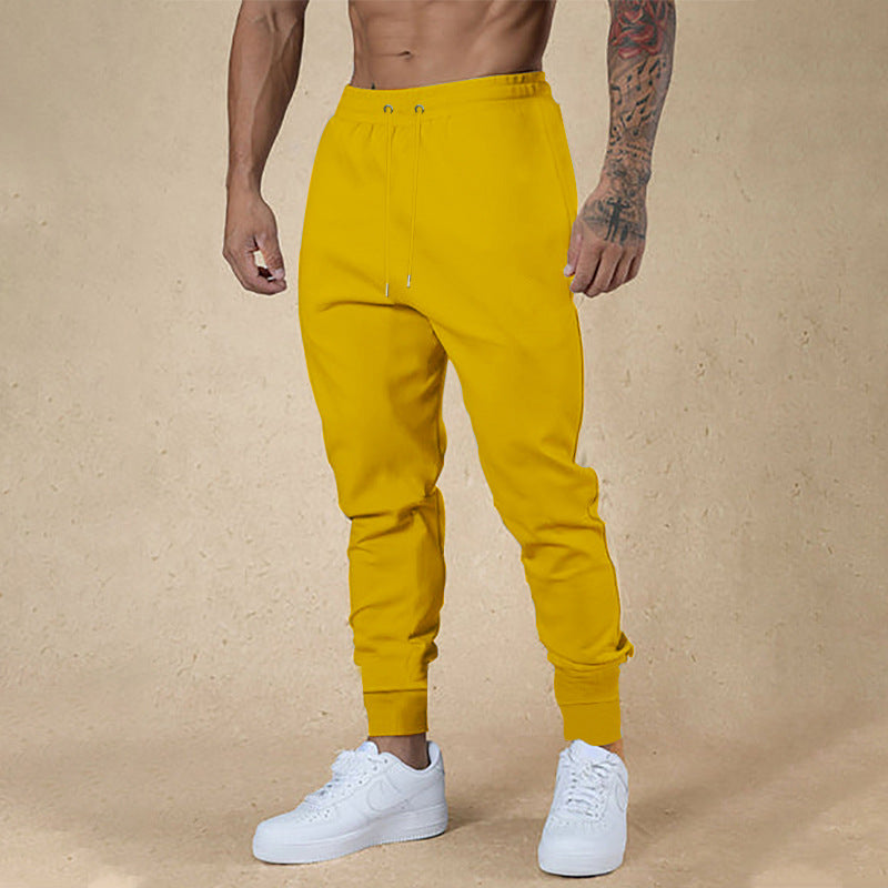 Men's nano athletic terry jogging pants with high waistband drawstring and tapered ribbed cuffs Mune Fashion