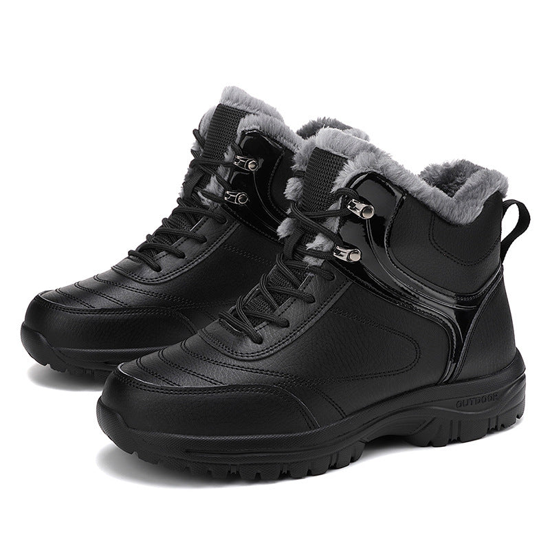 Women Padded Winter Trekking Ankle Boot with Faux Fur Lining and Non-Slip Profile Sole Mune Fashion