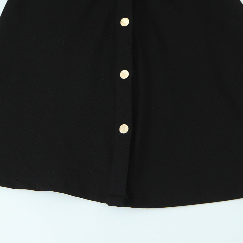 Ladies shirt dress with decorative button placket, breast pockets, and waist gathering Mune Fashion