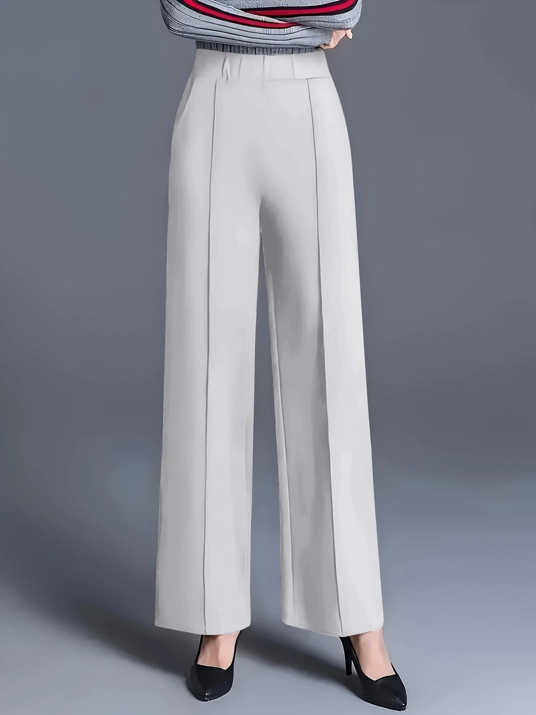 Ladies Elegant High-Waisted Dress Pants Mune Fashion