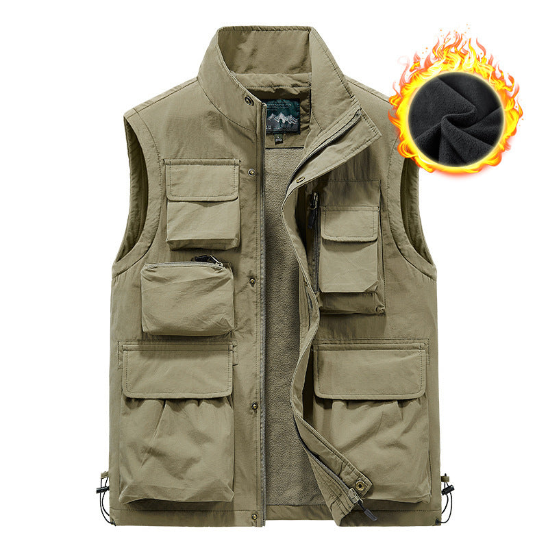 Men's Angler and Photography Vest with Versatile Pockets and Practical Closure Mune Fashion