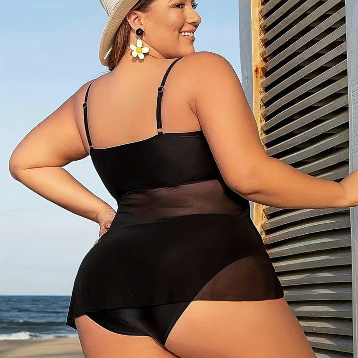 Women's Figure-Hugging Swim Outfit with Alluring Wrap Detail Mune Fashion