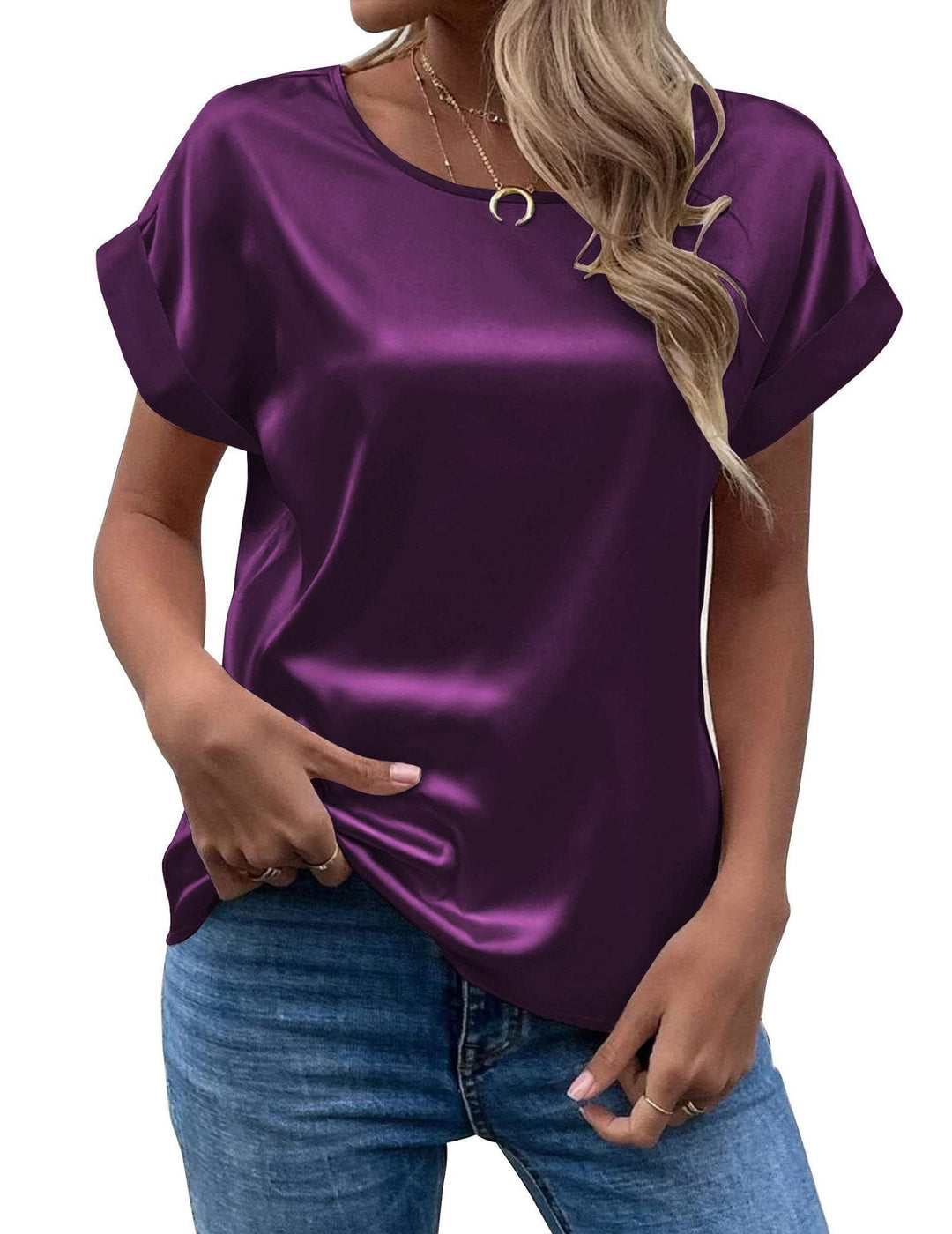 Women Satin Blouse Mune
