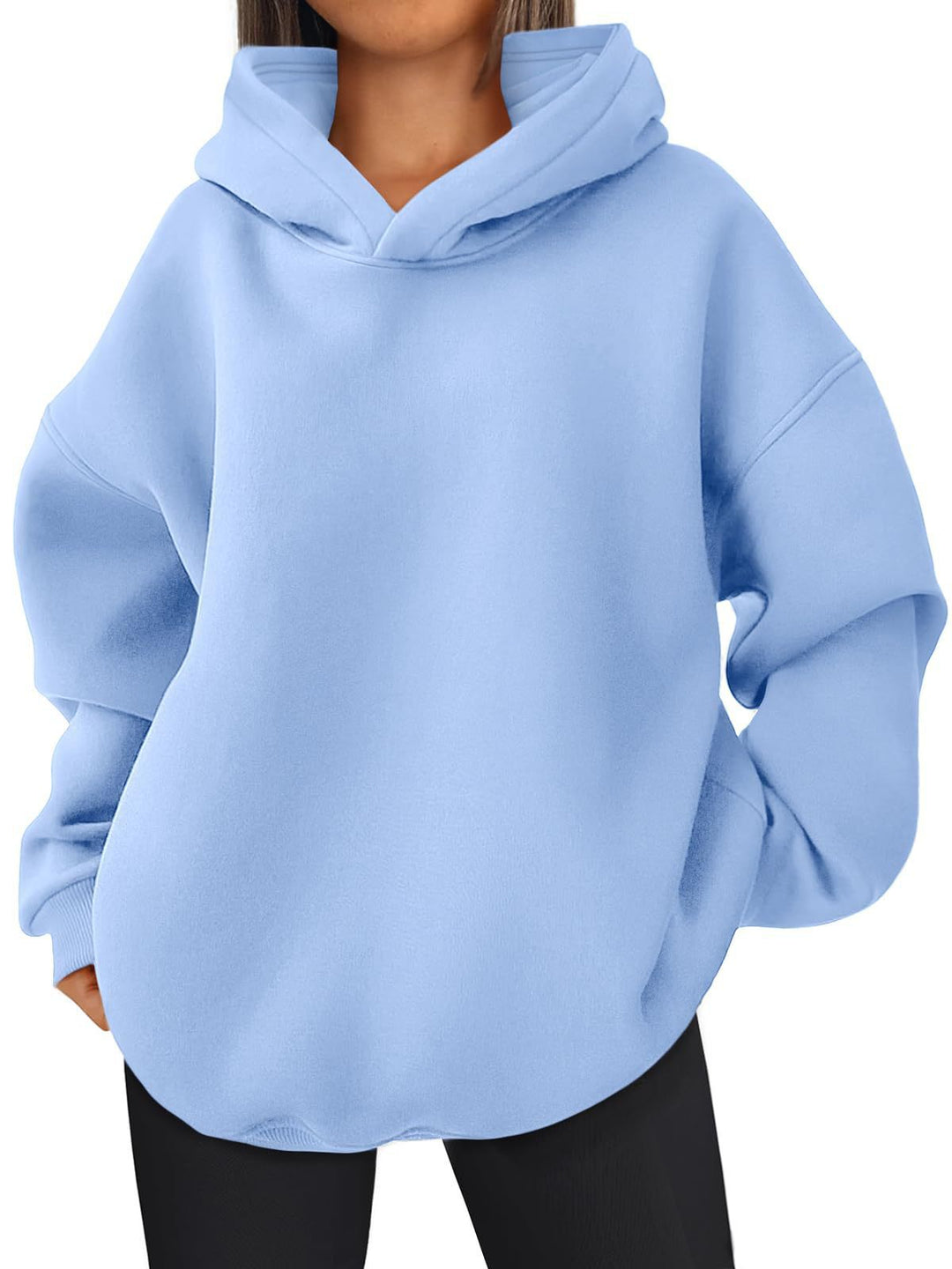 Women's nan kastiger hoodie with double-layered hood, dropped shoulders and longer back Mune Fashion