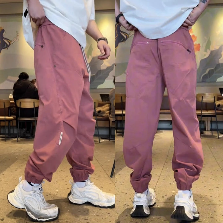 Men's Comfortable Cargo Pants with Elastic Waistband Mune Fashion