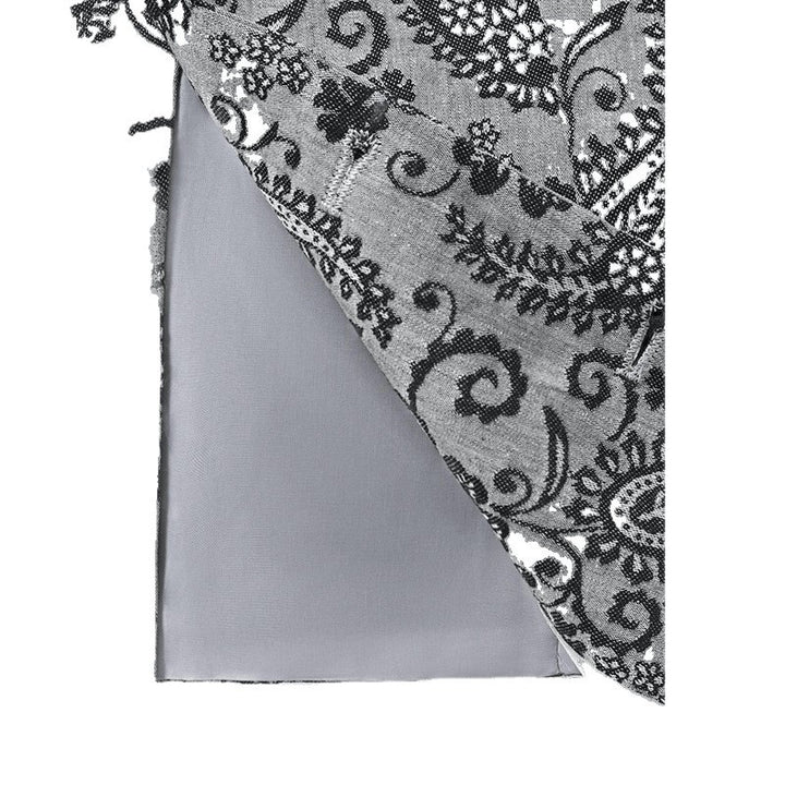 Men's Tailored Suit Vest with Paisley Jacquard and V Neck Mune Fashion
