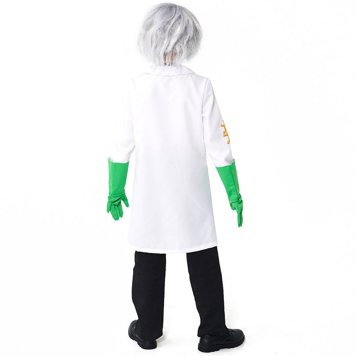 Unisex Lab Coat Costume with Funny Accessories Mune Fashion