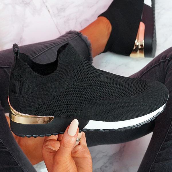 Women's sock sneaker with knitted upper and wedge sole Mune Fashion