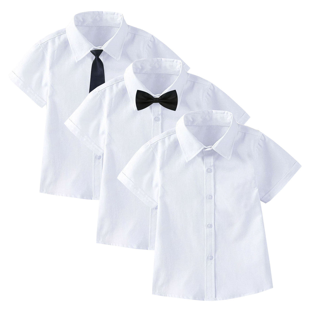 Boys Short Sleeve Shirt with Tie Mune Fashion