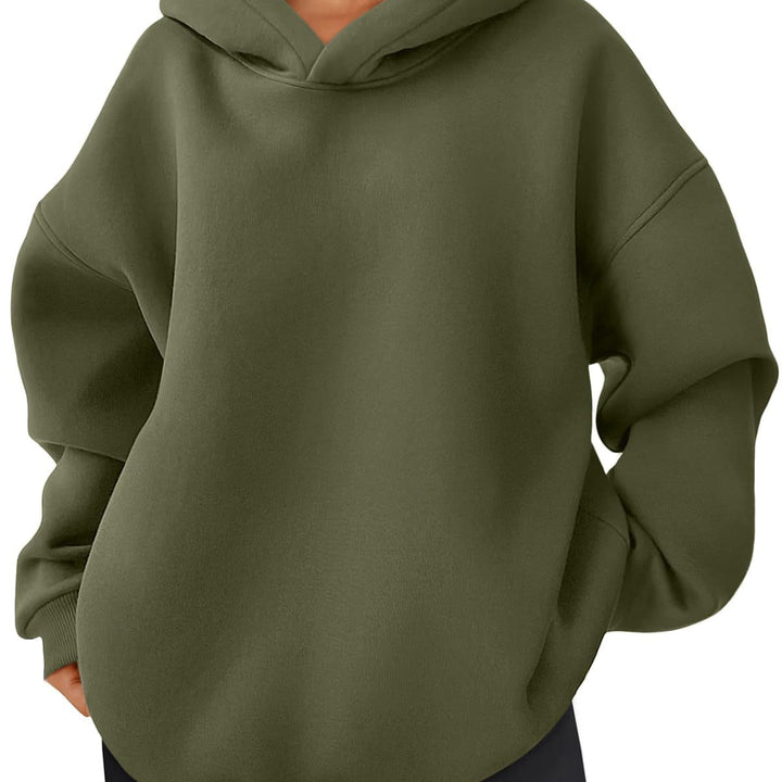Women's nan kastiger hoodie with double-layered hood, dropped shoulders and longer back Mune Fashion