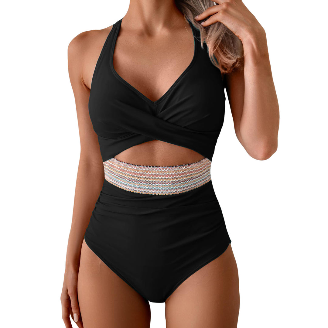 Women One-Piece Swimwear with Innovative Wrap Look Mune Fashion