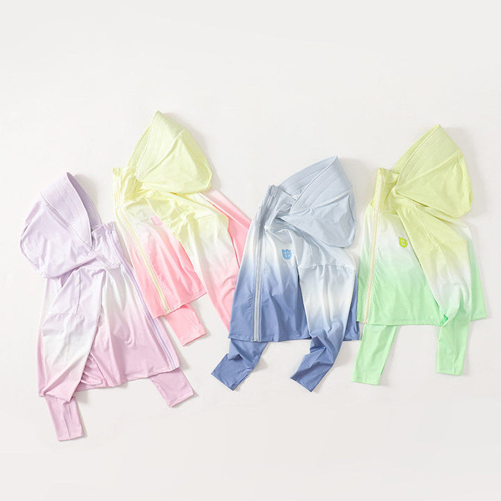 Women's lightweight UV protection hooded jacket made of functional stretch with full-length zipper and raglan sleeves Mune Fashion