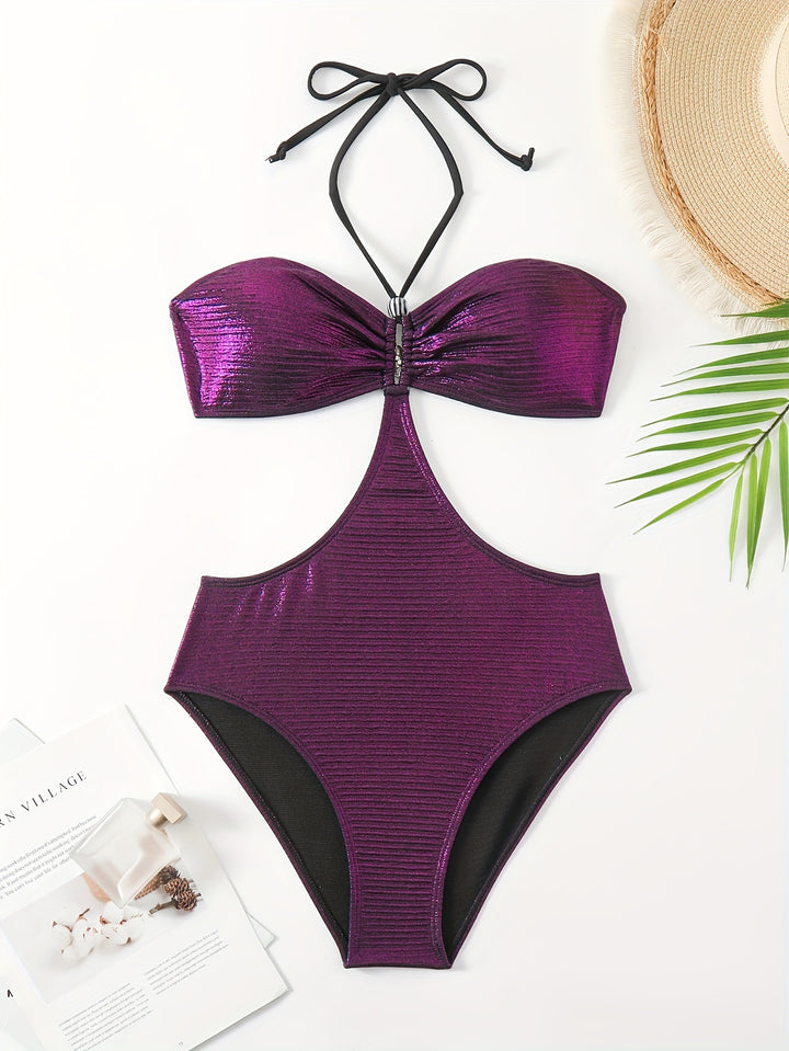 Women's Glamorous Swimsuit with Cheeky Back Cutout Mune Fashion