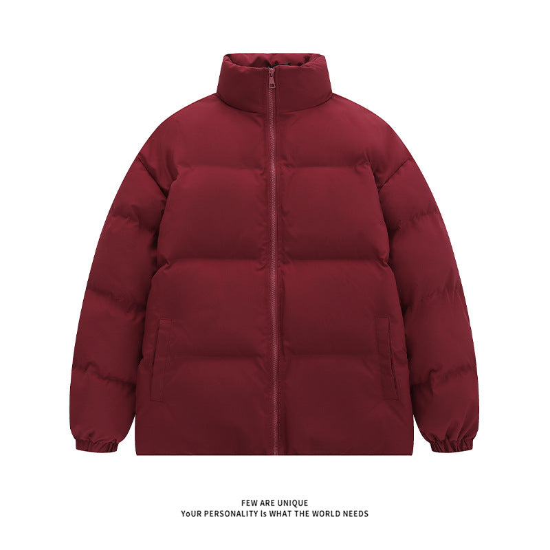 Unisex nan padded quilted jacket with stand-up collar, two pockets and elastic cuffs Mune Fashion