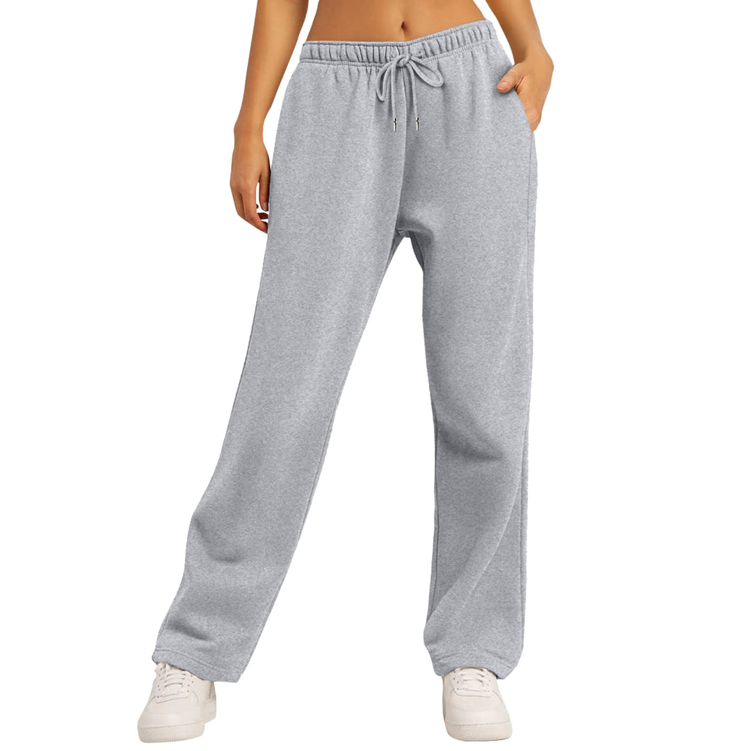 Ladies nan extra-soft Relax pants with high comfort waistband drawstring and straight leg Mune Fashion