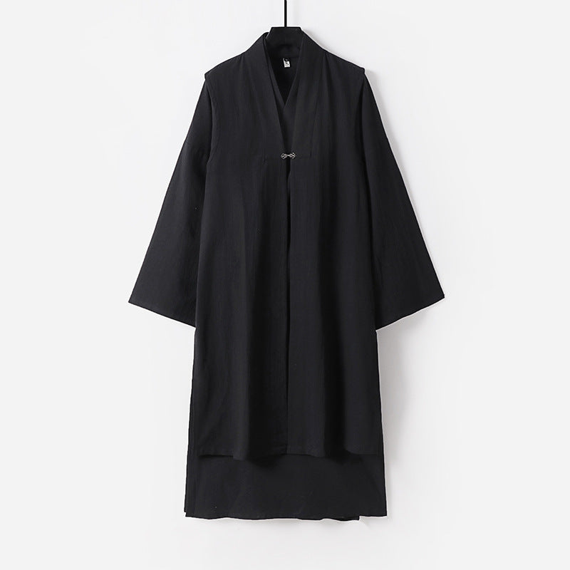 Unisex Longer Oversized Kimono Coat with discreet toggle closure and wide silhouette Mune Fashion