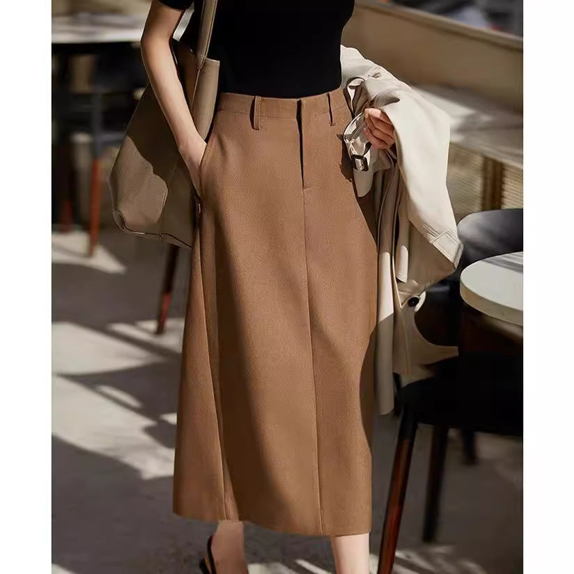 Ladies High-waisted, elegant A-line skirt Mune Fashion