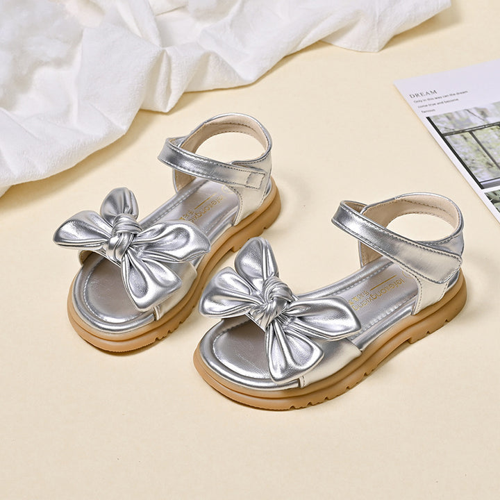 Women's Comfortable Sandals with Decorative Bows Mune Fashion