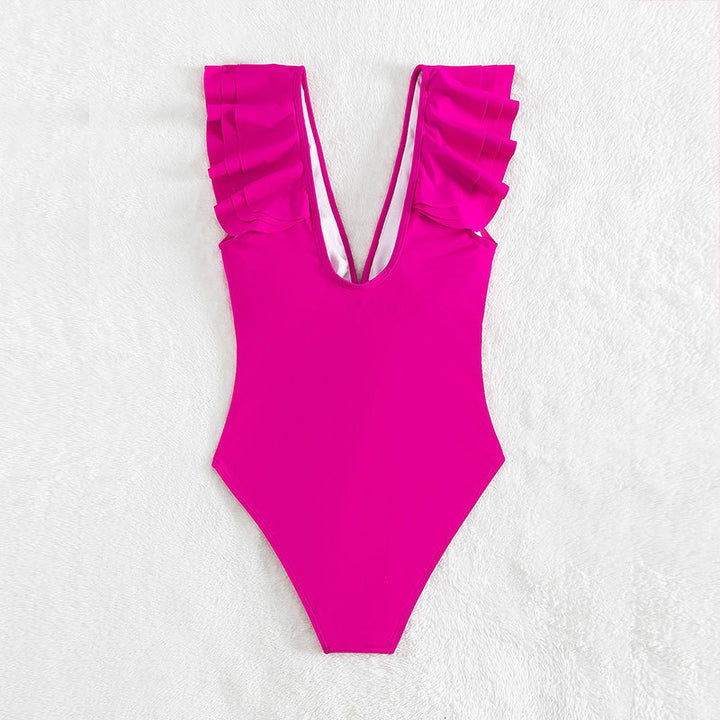 Women's one-piece swimsuit with playful ruffle design Mune Fashion