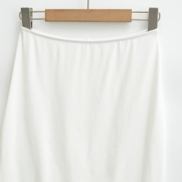Ladies' Fitted Midi Skirt made of Fine Knitwear with Elastic Waistband Mune Fashion