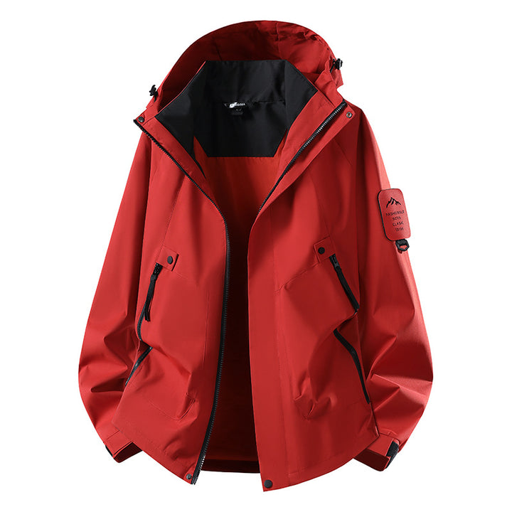 Men's Two-in-One Weather Protection Jacket with Removable Padded Vest and Adjustable Hood Mune Fashion