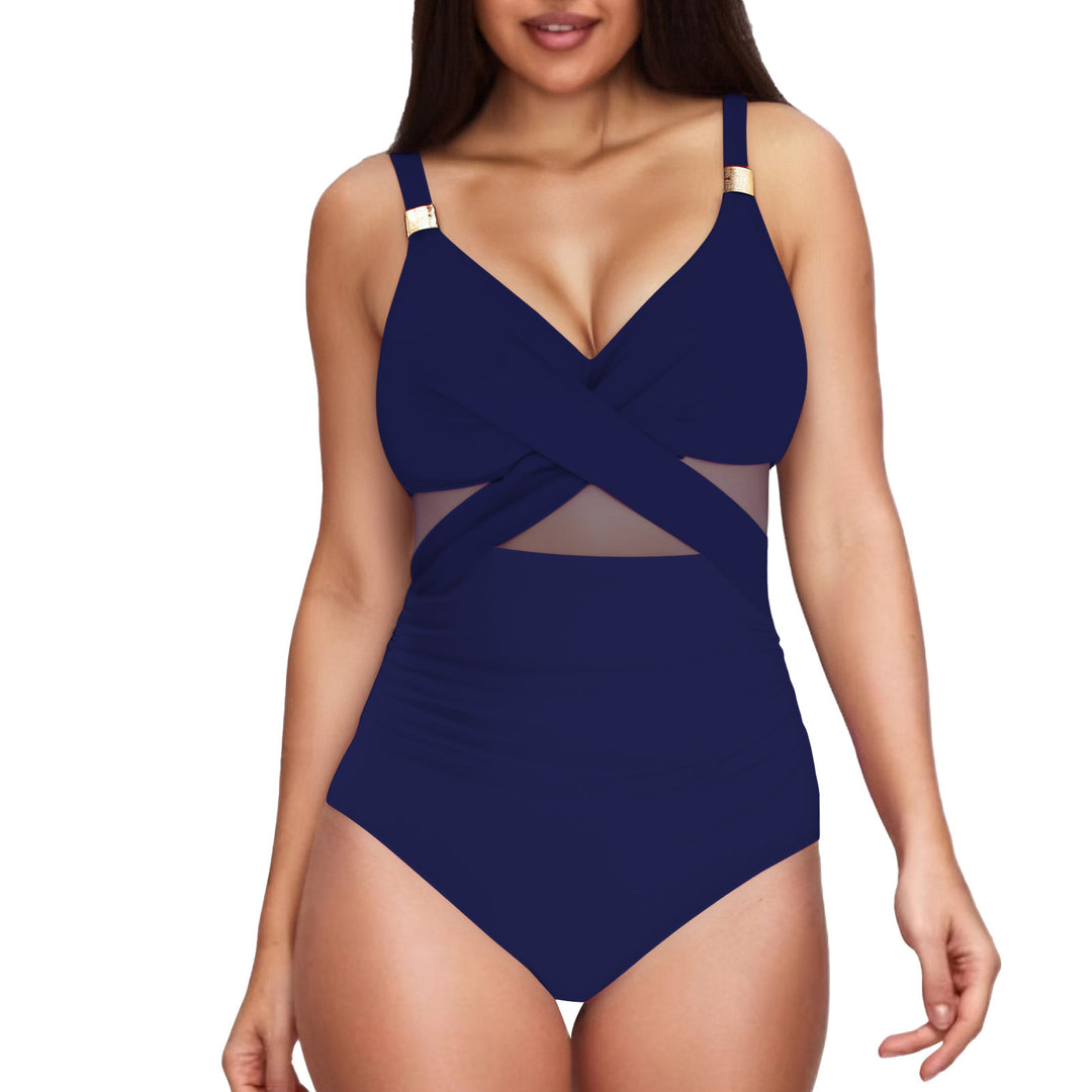 Women Elegant Jumpsuit with Transparent Inserts Mune Fashion