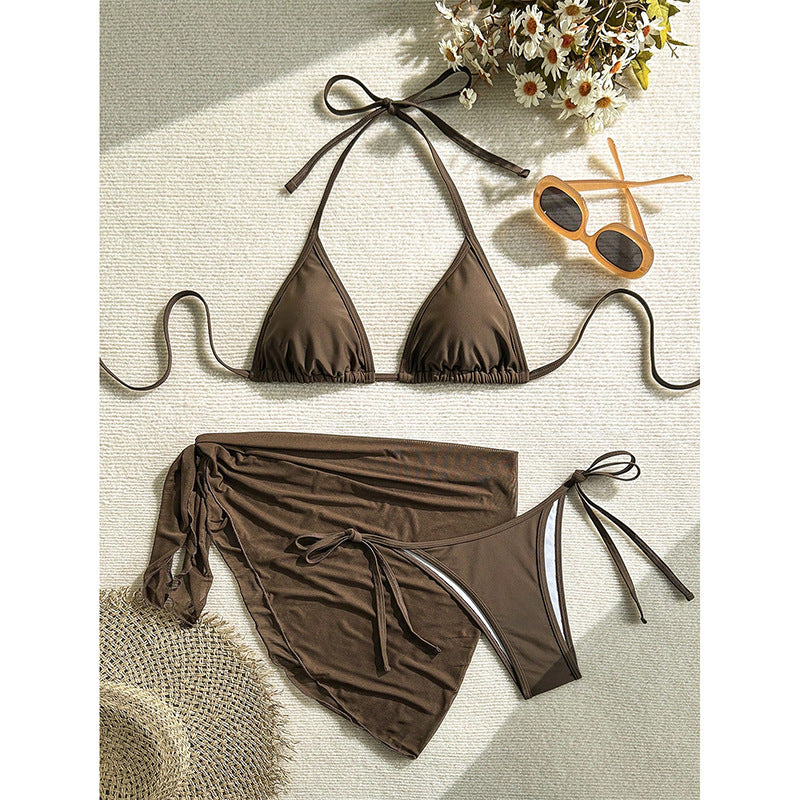 Women's Triangle Bikini with elegant Wrap Cloth Mune Fashion