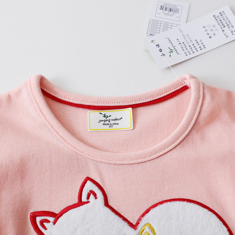 Girls Casual Dress with Charming Animal Motif Mune Fashion