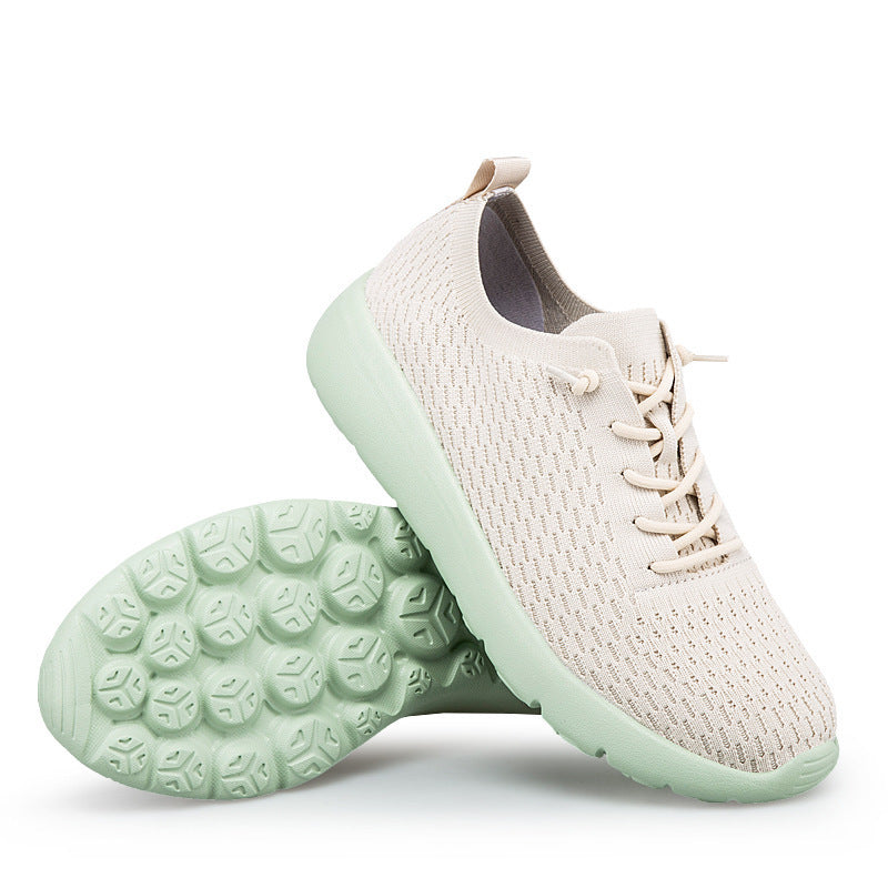 Unisex nan lightweight knitted slip-on with contoured comfort footbed and shock-absorbing wave sole Mune Fashion